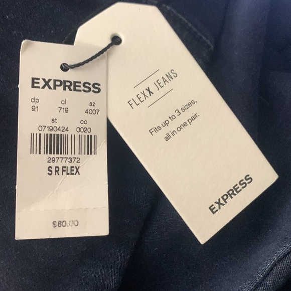 Express High Waisted Super-Soft Knit Dark Wash Pull On Skinny Jean- S- NWT - Picture 13 of 14